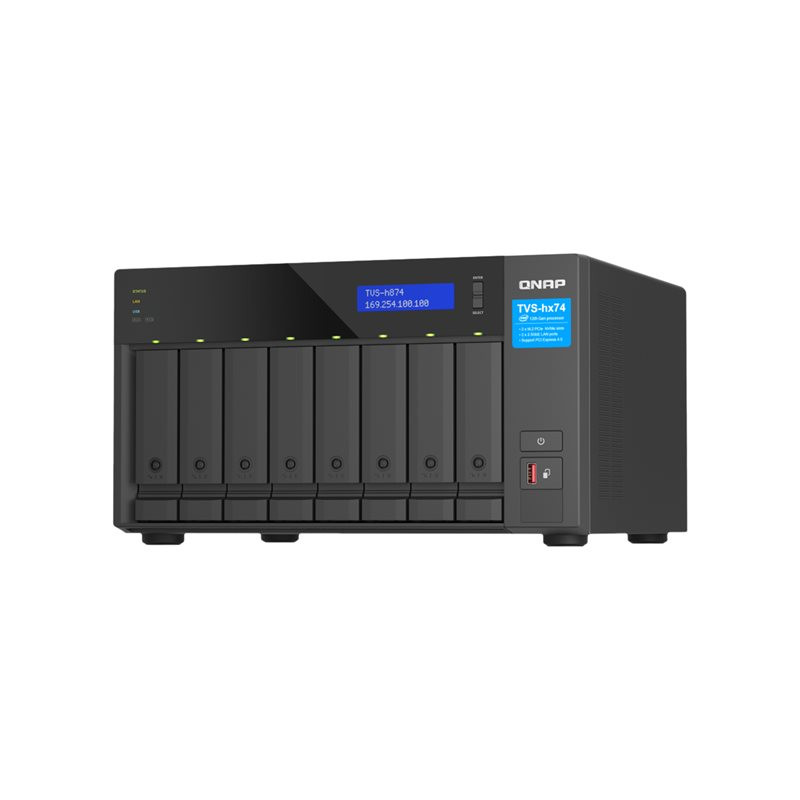 Serveur NAS - 8 Baies - SATA 6Gb - s - RAID JBOD, 0, 1, 5, 6, 10, 50, 60, TM, RAID TP - RAM 32... (TVS-H874-I7-32G)_1