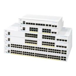 Commutateur - C3 - Géré - 48 x 10 - 100 - 1000 (PoE+) + 4 x 10 Gigabit SFP+ - Montable sur ... (CBS350-48FP4XUK-RF)_1