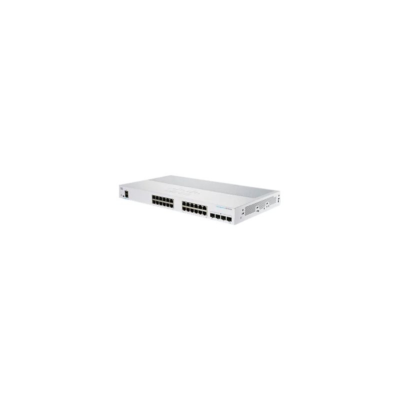 Commutateur - C3 - intelligent - 24 x 10 - 100 - 1000 (PoE+) + 4 x Gigabit SFP - Montable s... (CBS250-24P-4GEU-RF)_1
