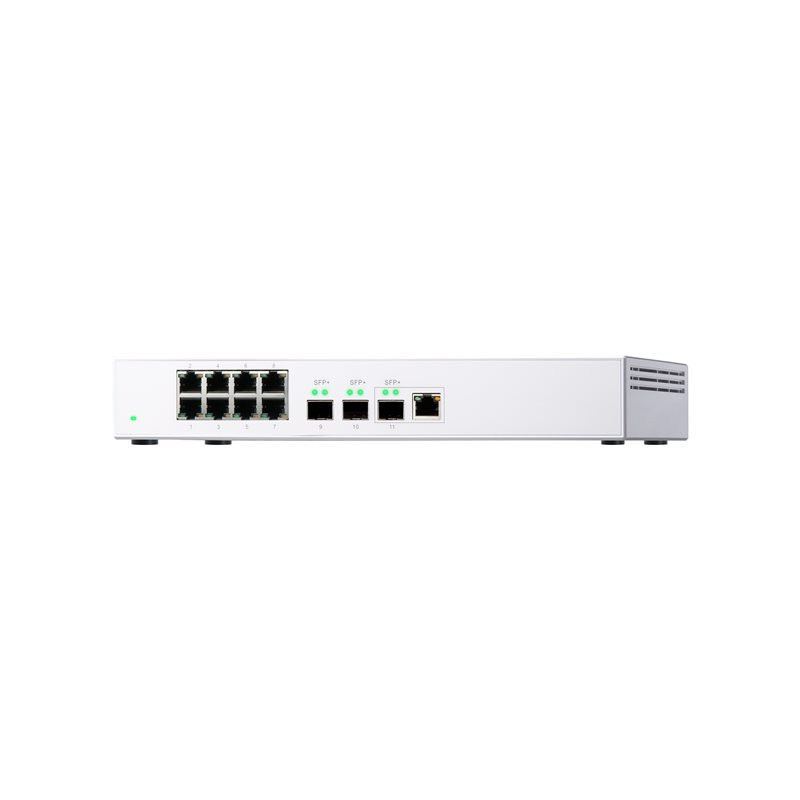 Commutateur - non géré - 2 x 10 Gigabit SFP+ + 1 x combo 10 gigabits SFP+ + 8 x 10 - 100 - 1000 - d... (QSW-308-1C)_1