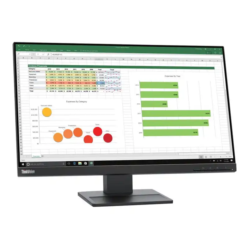 Lenovo ThinkVision E24q-20 - Écran LED - 24" (23.8" visualisable) - 2560 x 1440 QHD @ 75 Hz - IPS - 300 ... (62CFGAT1EU)_1