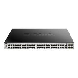 Commutateur - L3 Lite - Géré - 48 x 10 - 100 - 1000 (PoE) + 2 x 10 Gigabit Ethernet + 4 x 10 G... (DGS-3130-54PS/E)_1