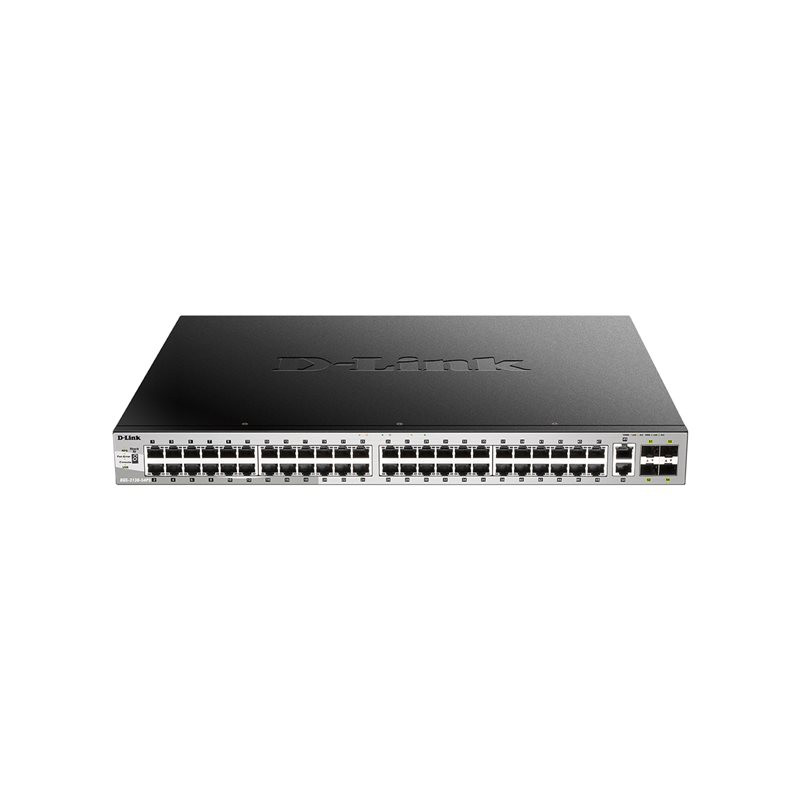 Commutateur - L3 Lite - Géré - 48 x 10 - 100 - 1000 (PoE) + 2 x 10 Gigabit Ethernet + 4 x 10 G... (DGS-3130-54PS/E)_1