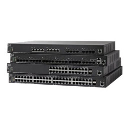 Commutateur - C3 - Géré - 24 x 10 - 100 (PoE+) + 2 x combo 10 gigabits SFP+ + 2 x SFP+ - Mo... (SF550X-24MPK9EU-RF)_1