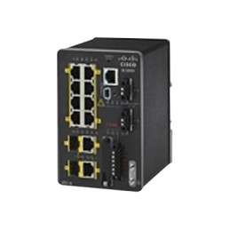 Commutateur - Géré - 6 x 10 - 100 + 2 x SFP Gigabit combiné - Montage sur rail DIN - recondit... (IE-2000-8TC-L-RF)_1
