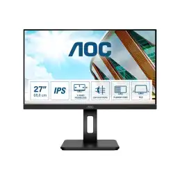 AOC - Écran LED - 27" - 1920 x 1080 Full HD (1080p) @ 75 Hz - IPS - 250 cd - m² - 1000:1 - 4 ms - HDMI, DVI, ... (27P2Q)_1