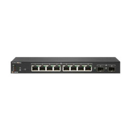 Commutateur - Géré - 8 x 10 - 100 - 1000 (PoE) + 2 x Gigabit SFP - de bureau - PoE (55 W) - avec S... (02-SSC-8368)_1