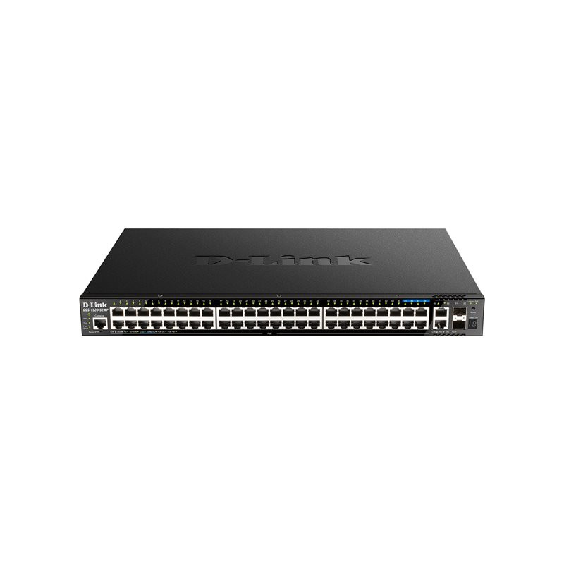 Commutateur - C3 - intelligent - 44 x 10 - 100 - 1000 (PoE+) + 4 x 2.5GBase-T (PoE+) + 2 x 10 ... (DGS-1520-52MP/E)_1