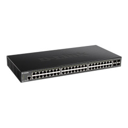 Commutateur - intelligent - 48 x 10 - 100 - 1000 + 4 x 10 Gigabit SFP+ - Montable sur rack (DGS-1250-52X/E)_2
