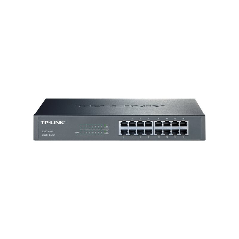 TP-LINK 16 port Desktop - Rackmount Gigabit Switch (TL-SG1016D)_1