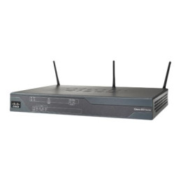 Cisco 866VAE - Routeur sans fil - DSL - RNIS commutateur 5 ports - 1GbE - ports WAN : 2 - 2,4 Ghz (C866VAE-W-E-K9)_1