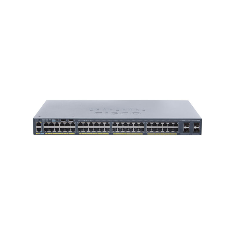 Commutateur - Géré - 48 x 10 - 100 - 1000 + 4 x Gigabit SFP - de bureau, Montable sur rack ... (WS-C2960X-48TSL-RF)_1