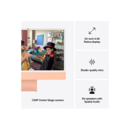 Tout-en-un M4 - RAM 16 Go - SSD 256 Go - Apple M4 8-core - IEEE 802.11ax (Wi-Fi 6E), Bluetooth 5.3 - macO... (Z1E8)_5