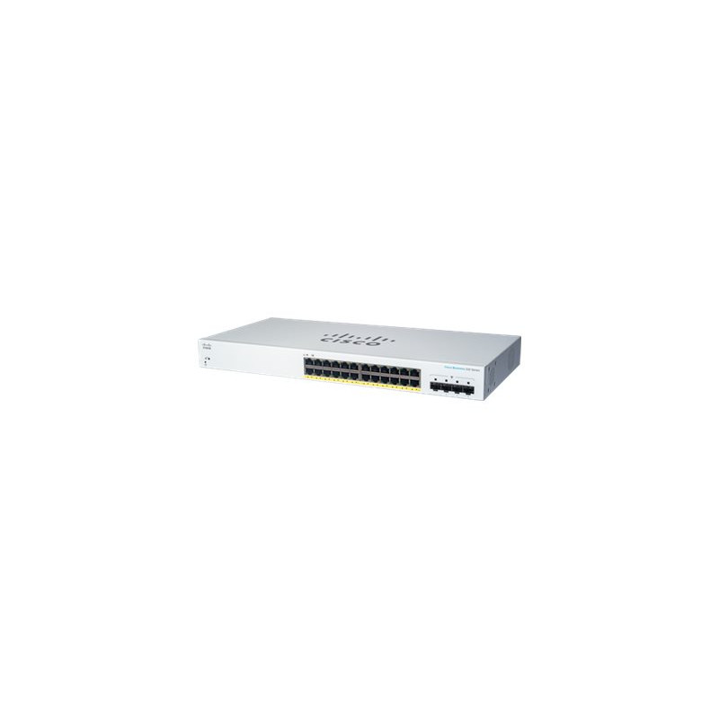 Commutateur - intelligent - 24 x 10 - 100 - 1000 (PoE+) + 4 x Gigabit SFP (liaison montante... (CBS220-24FP4GEU-RF)_1