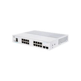 Commutateur - C3 - intelligent - 16 x 10 - 100 - 1000 (PoE+) + 2 x Gigabit SFP - Montable s... (CBS250-16P-2GEU-RF)_1
