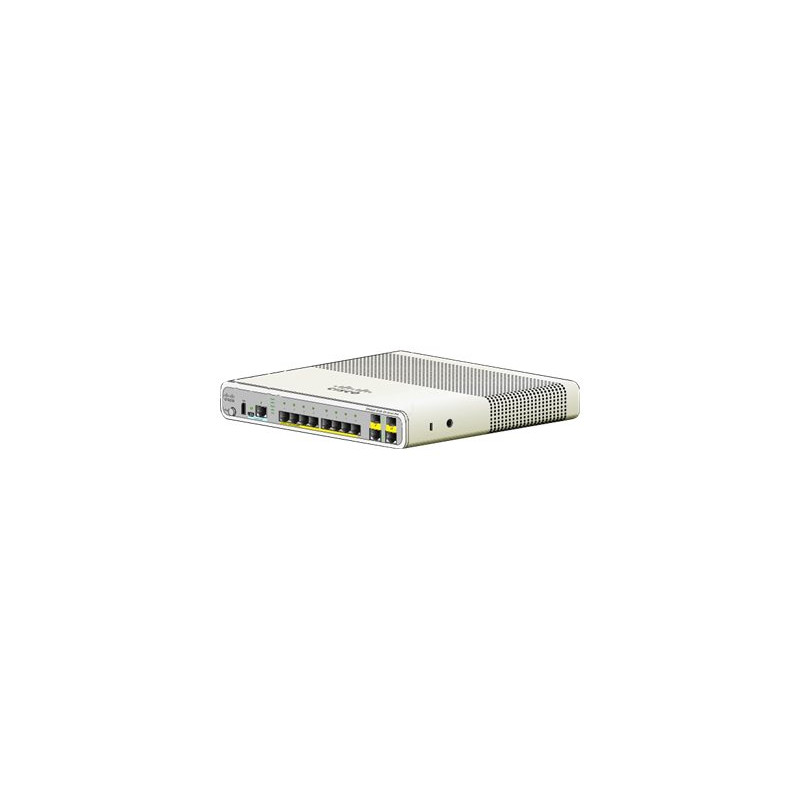 Commutateur - Géré - 8 x 10 - 100 + 2 x SFP Gigabit partagé - de bureau, Montable sur rack,... (WS-C2960C-8TC-L-RF)_1