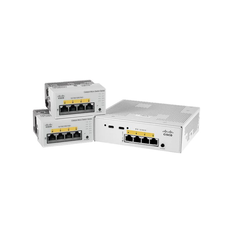 Commutateur - 4 x 10 - 100 - 1000 (PoE+) + 1 x 1000Base-T + 1 x combo Gigabit + 2 x USB-C - de burea... (CMICR-4PT)_1