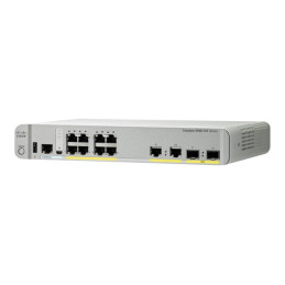 Commutateur - Géré - 8 x 10 - 100 - 1000 (PoE+) + 2 x SFP Gigabit combiné - de bureau - PoE... (WS-C3560CX-8PCS-RF)_1