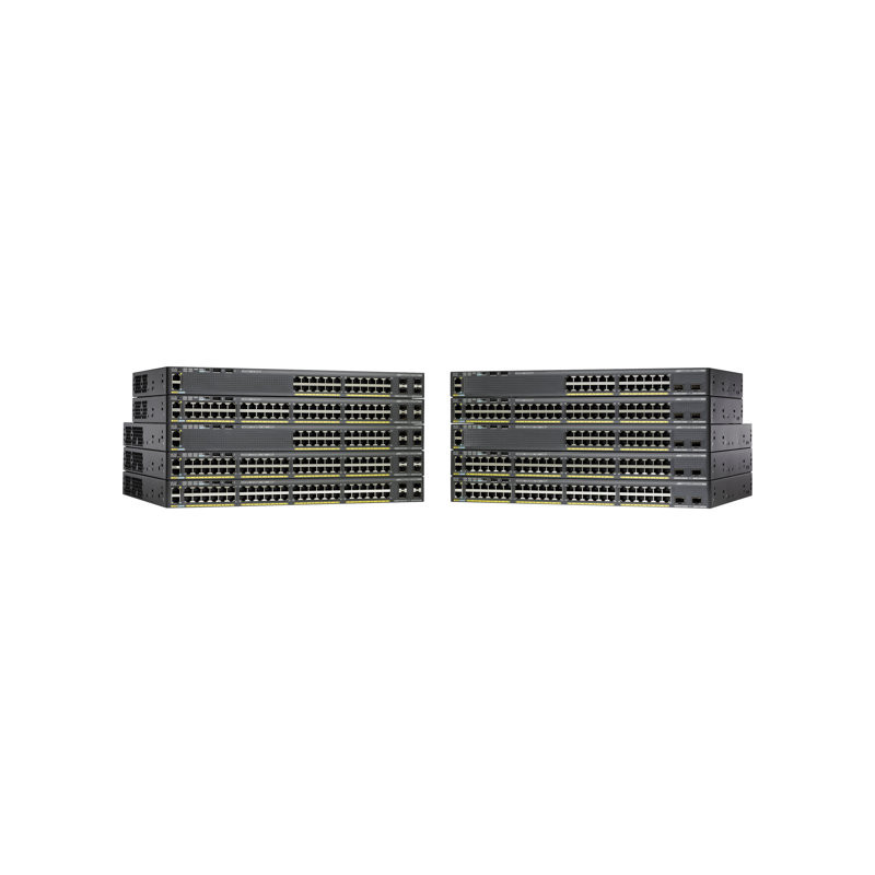 Commutateur - Géré - 24 x 10 - 100 - 1000 + 2 x SFP+ - de bureau, Montable sur rack - recon... (WS-C2960X-24TDL-RF)_1