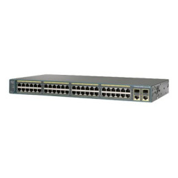 Commutateur - Géré - 48 x 10 - 100 + 2 x SFP Gigabit combiné - Montable sur rack - recondit... (WS-C2960+48TC-S-RF)_1
