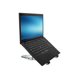 Support pour ordinateur portable - avec concentrateur USB 4 ports - 10" - 15.6" - argent (AWU100205GL)_7
