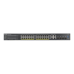 Commutateur - Géré - 24 x 10 - 100 - 1000 (PoE+) + 4 x SFP Gigabit combiné - Montable sur ... (GS2220-28HP-EU0101F)_2