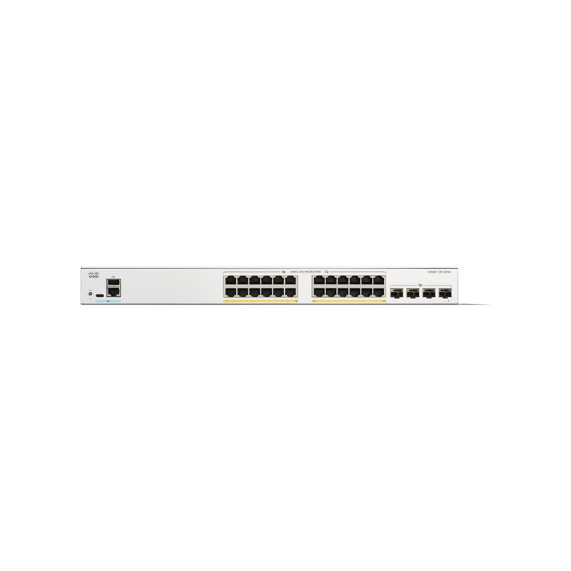 Commutateur - C3 - Géré - 24 x 10 - 100 - 1000 (PoE+) + 4 x 10 Gigabit SFP+ - Montable sur rac... (C1300-24P-4X-RF)_1