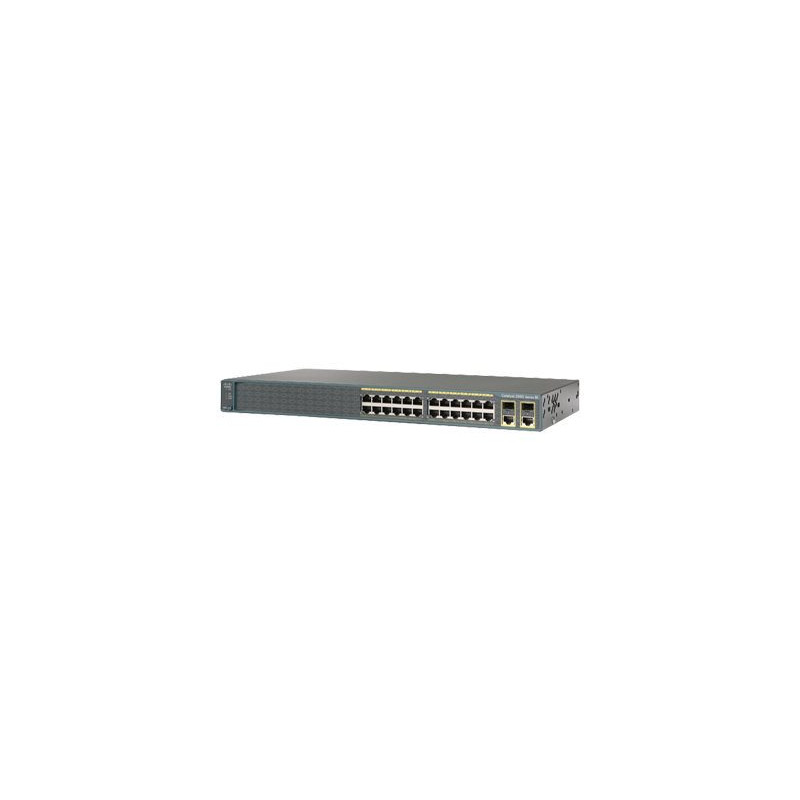 Commutateur - Géré - 24 x 10 - 100 + 2 x SFP Gigabit combiné - Montable sur rack - recondit... (WS-C2960+24TC-L-RF)_1