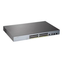 Commutateur - intelligent - 24 x 10 - 100 - 1000 (PoE+) + 2 x SFP Gigabit combo (liaison m... (GS1350-26HP-EU0101F)_3