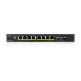 Commutateur - non géré - 8 x 10 - 100 - 1000 (PoE+) + 2 x Gigabit SFP - de bureau, fixatio... (GS1100-10HP-EU0102F)_3