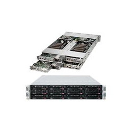 4 noeuds - cluster - Montable sur rack 2U - 2 voies - pas de processeur - RAM 0 Go 3.5" baie(s)... (SYS-6028TR-HTR)_2
