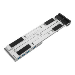 Support pour ordinateur portable - avec concentrateur USB 4 ports - 10" - 15.6" - argent (AWU100205GL)_6
