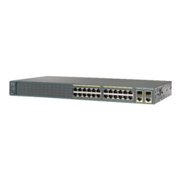 Commutateur - Géré - 16 x 10 - 100 + 8 x 10 - 100 (PoE) + 2 x SFP Gigabit combiné - Montabl... (WS-C2960+24LC-L-RF)_1