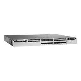 Commutateur - C3 - Géré - 12 x 1 Gigabit - 10 Gigabit SFP+ - de bureau, Montable sur rack -... (WS-C3850-12XS-E-RF)_1