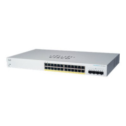 Commutateur - intelligent - 24 x 10 - 100 - 1000 (PoE+) + 4 x SFP+ 10 Go (liaison montante)... (CBS220-24FP4XEU-RF)_1