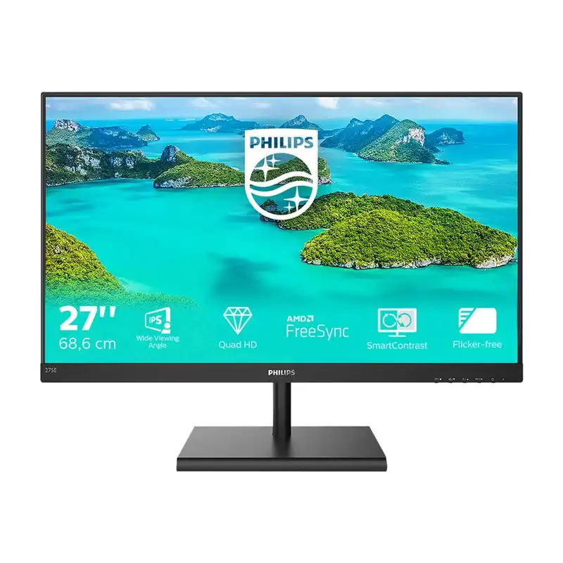 Philips E-line 275E1S - Écran LED - 27" - 2560 x 1440 QHD @ 75 Hz - IPS - 250 cd - m² - 1000:1 - 4 ms - H... (275E1S/00)_1