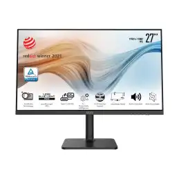 MSI Modern MD272P - Écran LED - 27" - 1920 x 1080 Full HD (1080p) @ 75 Hz - IPS - 250 cd - m² - 1000... (9S6-3PB19H-001)_2