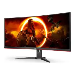 AOC Gaming - Écran LED - jeux - incurvé - 34" - 3440 x 1440 WQHD @ 144 Hz - VA - 4000:1 - HDR10 - 1 ms ... (CU34G2XE/BK)_2