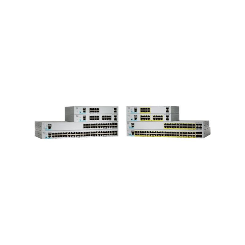 Commutateur - Géré - 24 x 10 - 100 - 1000 (PoE+) + 4 x Gigabit SFP (liaison montante) - de ... (WS-C2960L24PSLL-RF)_1