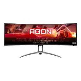 AOC Gaming - AGON Series - écran LED - jeux - incurvé - 49" (48.8" visualisable) - 3840 x 1080 DFHD @ 144 ... (AG493QCX)_1
