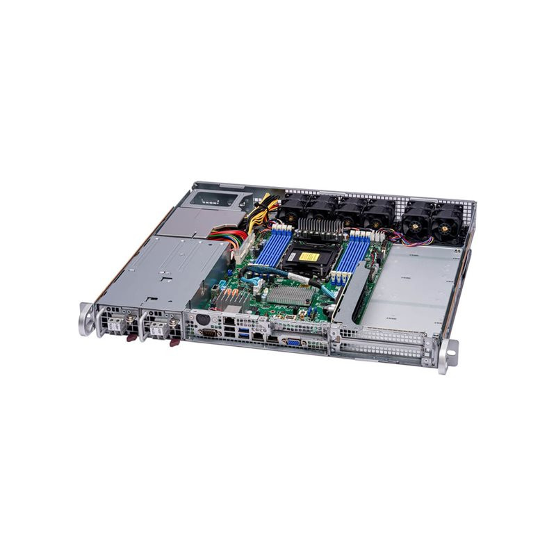Serveur - Montable sur rack 1U - 1 voie - pas de processeur - RAM 0 Go - non remplaçable à chau... (SYS-111E-FDWTR)_1