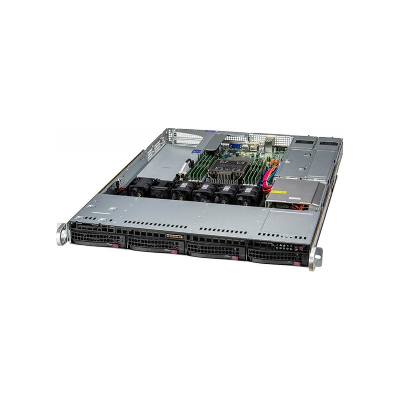 Serveur - Montable sur rack 1U - 1 voie - 1 x Xeon Silver 4510 - jusqu'à 4.1 GHz - RAM 64 Go - ... (SYS-511E-WR-G1)_1