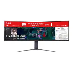 LG UltraGear - Écran LED - jeux - incurvé - 49" - 5120 x 1440 Dual Quad HD @ 240 Hz - VA - 450 cd - m² -... (49GR85DC-B)_1