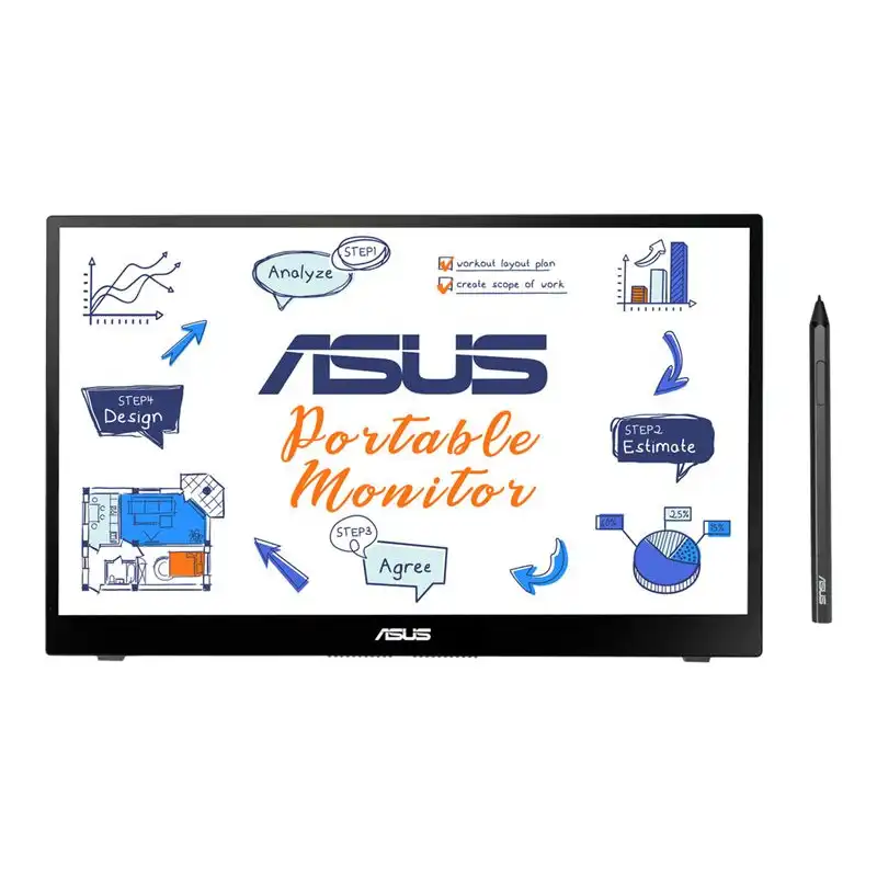 ASUS ZenScreen Ink MB14AHD - Écran LED - 14" - portable - écran tactile - 1920 x 1080 Full HD (1080... (90LM063V-B01170)_1