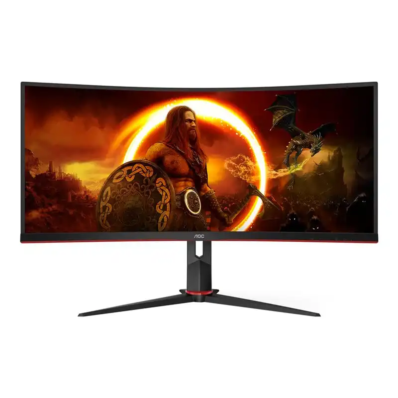 AOC Gaming - Écran LED - jeux - incurvé - 34" - 3440 x 1440 WQHD @ 100 Hz - VA - 300 cd - m² - 3000:1 - 1... (CU34G2/BK)_1