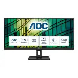 AOC - Écran LED - 34" - 2560 x 1080 WFHD @ 75 Hz - IPS - 300 cd - m² - 1000:1 - 4 ms - 2xHDMI, DisplayPort -... (Q34E2A)_1