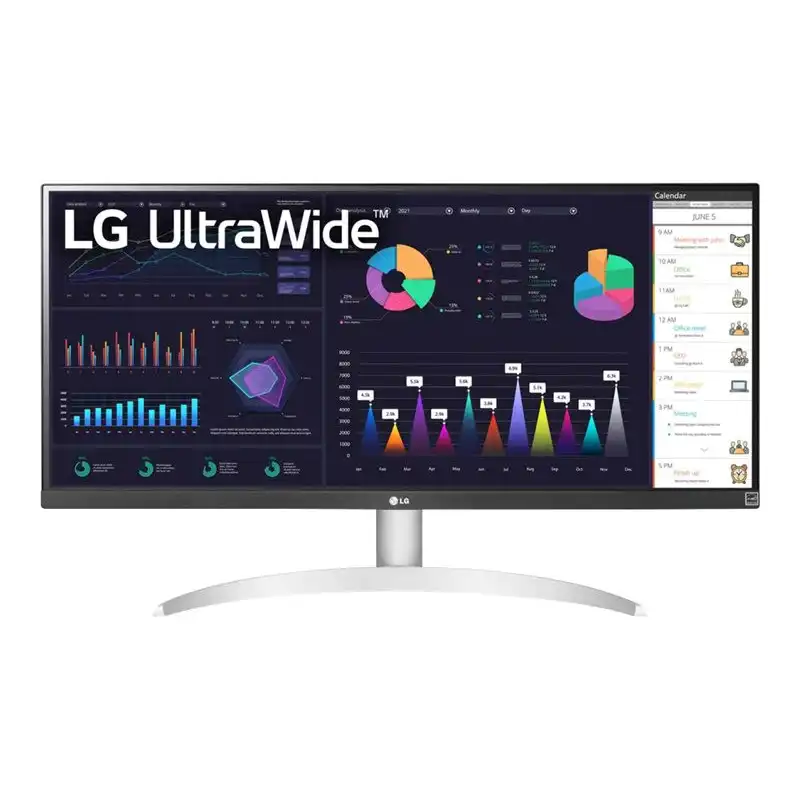 LG - Écran LED - 29" - 2560 x 1080 UWFHD @ 100 Hz - IPS - 250 cd - m² - 1000:1 - HDR10 - 1 ms - HDMI, Dis... (29WQ600-W)_1