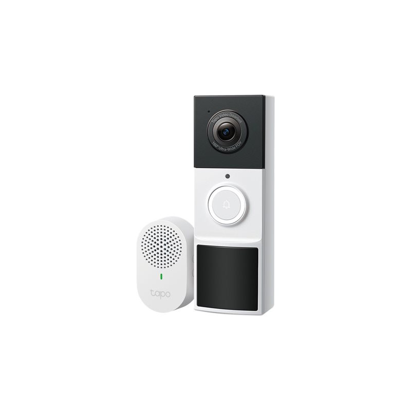 Caméra de sonnette - avec caméra - sans fil - 802.11b - g - n - 2.4 Ghz - avec Tapo Doorbell Chime (TD21)_1