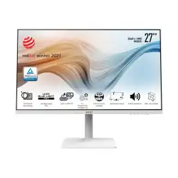 MSI Modern MD272QPW - Écran LED - 27" - 2560 x 1440 WQHD @ 75 Hz - IPS - 300 cd - m² - 1000:1 - 4 ms... (9S6-3PB19H-023)_2