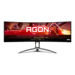 AOC Gaming - AGON Series - écran LED - jeux - incurvé - 49" (48.8" visualisable) - 5120 x 1440 Dual Quad ... (AG493UCX2)_1